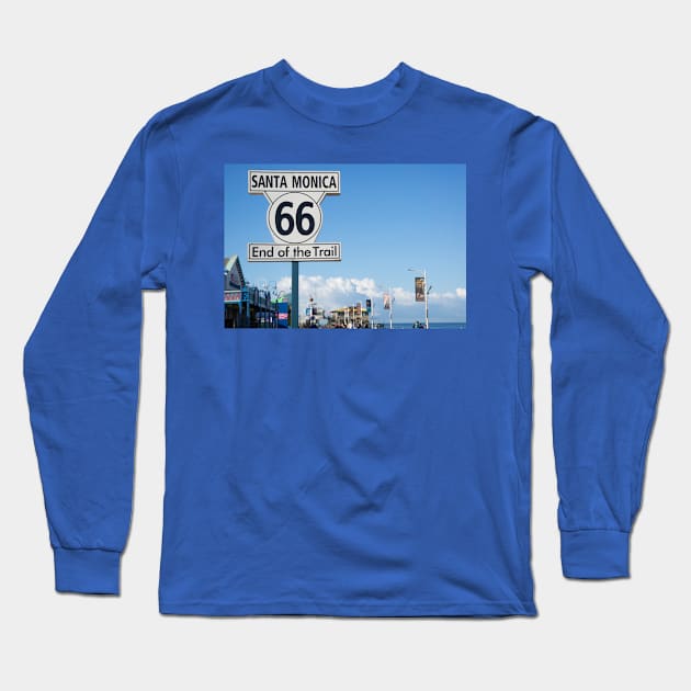 Route 66 Pier Long Sleeve T-Shirt by sma1050